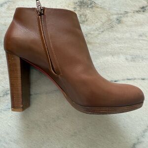 Christian Louboutin Brown Ankle Booties